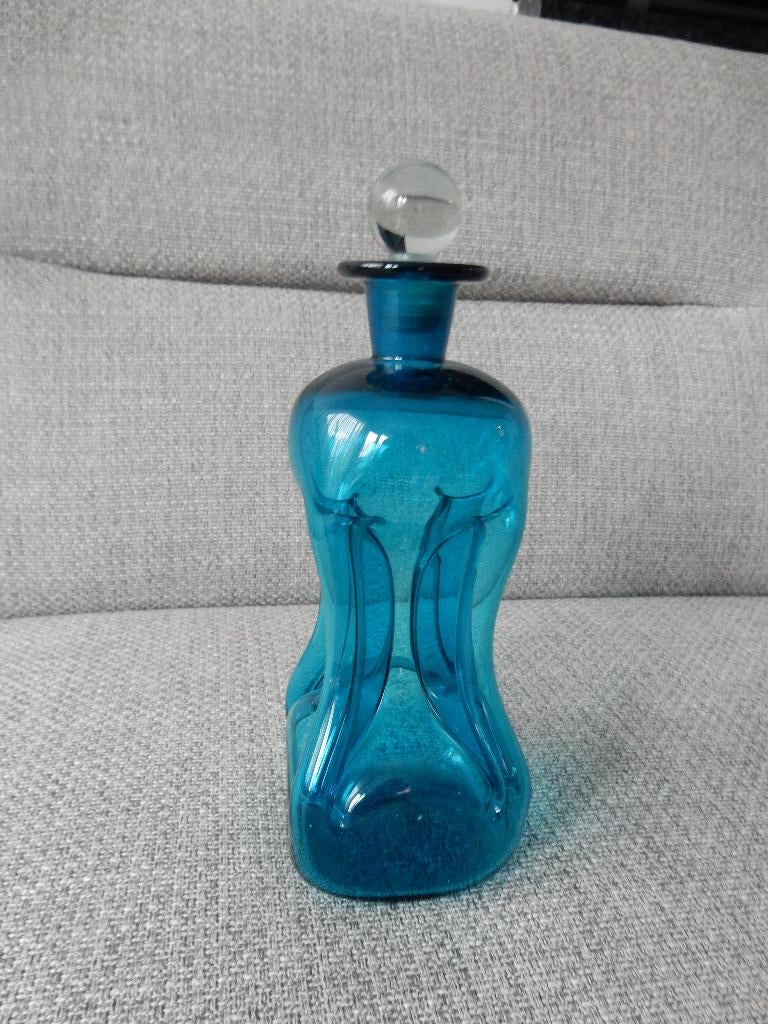 Holmegaard Jacog Bang Knijpfles / Klukkluk fles, Antiek en Kunst, Antiek | Glas en Kristal, Ophalen of Verzenden