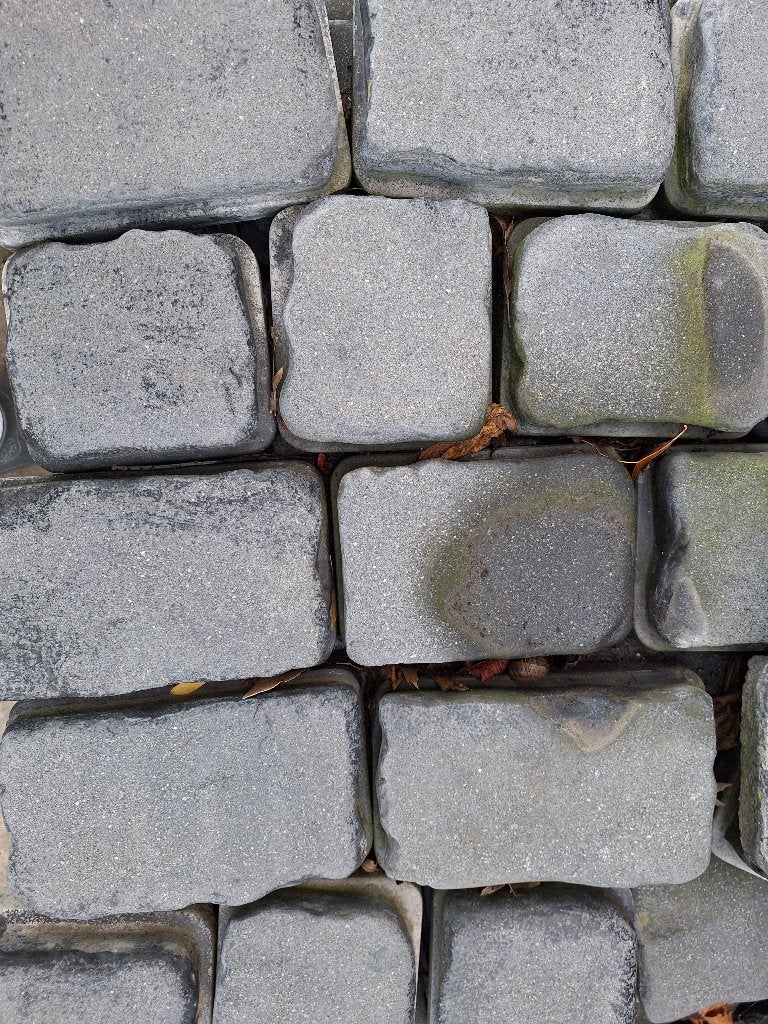 Courtstones antraciet/basalt, Ophalen, Gebruikt, Overige typen, 10 m² of meer