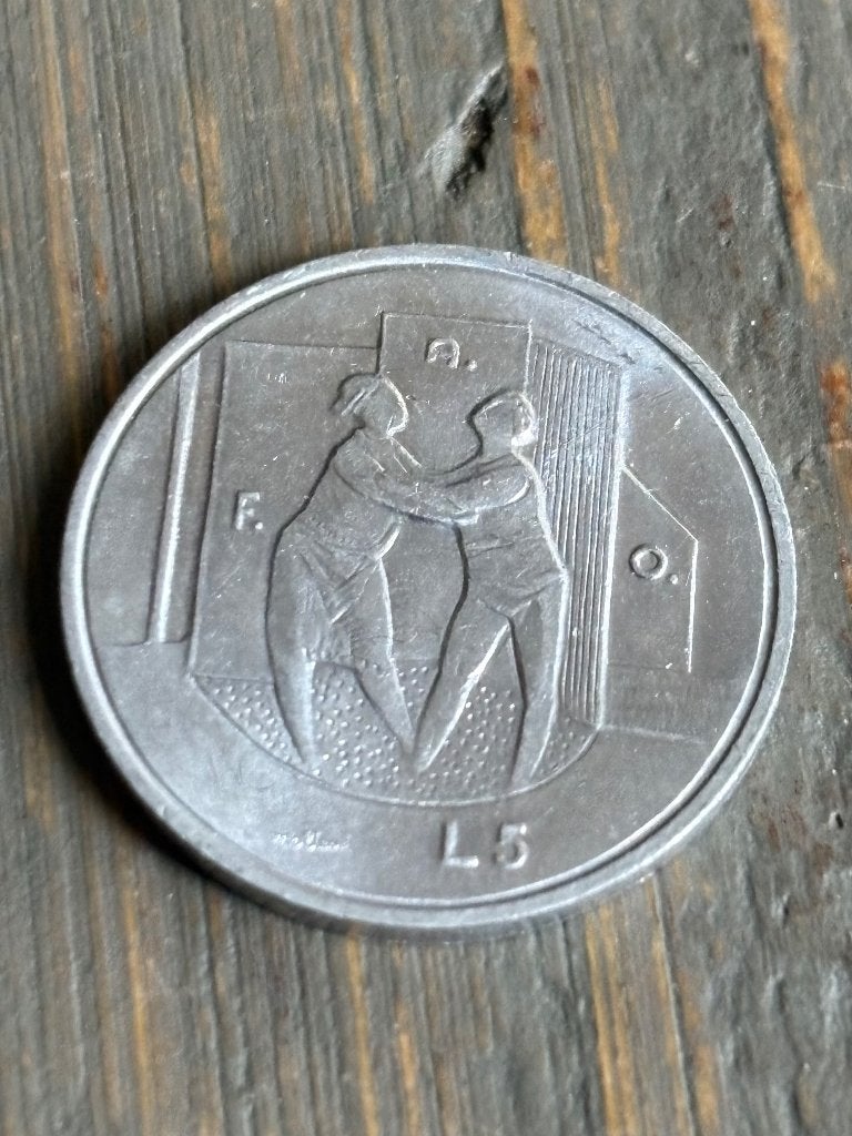 5 Lire 1976 San Marino FAO, Postzegels en Munten, Munten | Europa | Niet-Euromunten, Ophalen of Verzenden, Overige landen, Losse munt