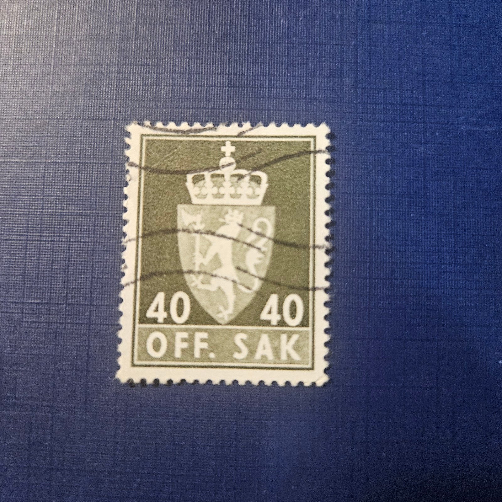 Noorwegen dienst nr 87, Postzegels en Munten, Postzegels | Europa | Scandinavië, Ophalen of Verzenden, Noorwegen, Gestempeld