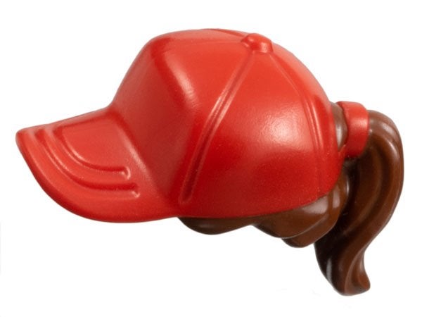 Lego Minifigure, Hair Combo, Hair with Hat, Ponytail with, Lego, Accessoire, Ophalen of Verzenden, City
