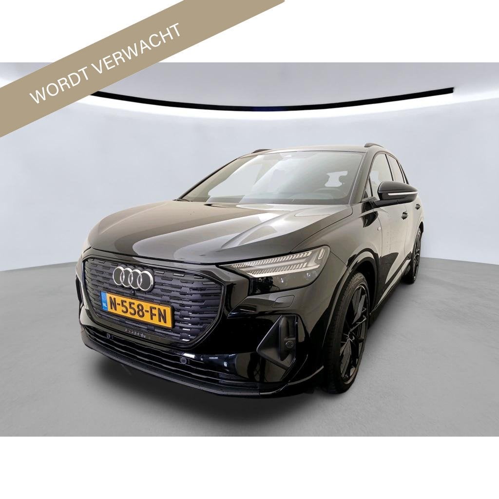 Audi Q4 e-tron 40 204pk S-Line Competition 77 kWh Origineel, Achterwielaandrijving, Gebruikt, Zwart, Adaptive Cruise Control
