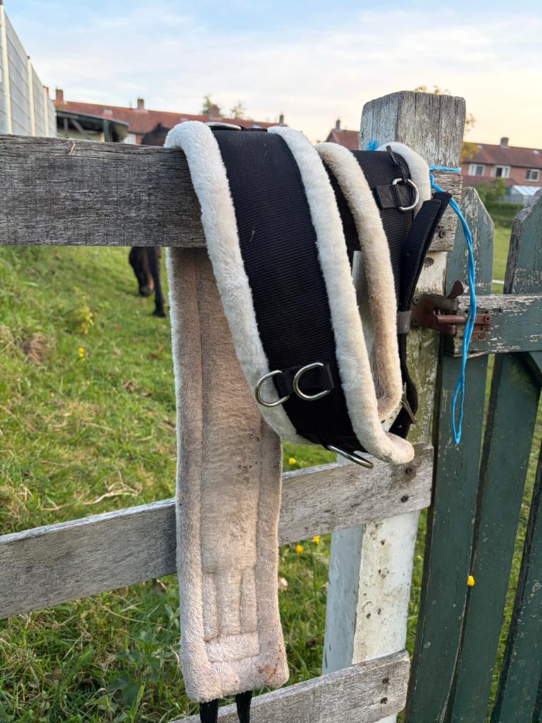Longeersingel met bont -  Maat paard, Ophalen of Verzenden, Zo goed als nieuw