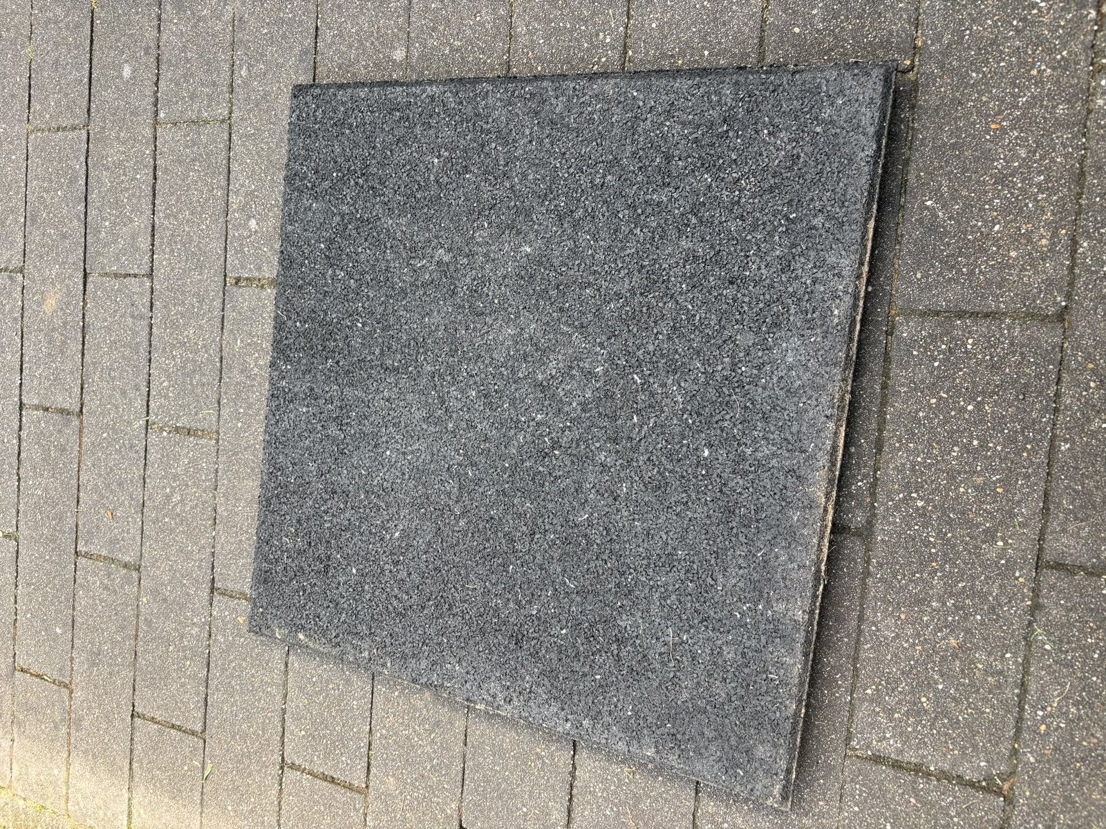 9st rubberen terrastegels 50x50x2,5cm, Ophalen, Zo goed als nieuw, Rubber