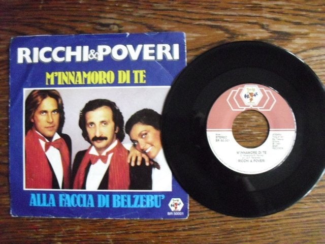 Ricchi & Poveri - M`Innamoro Di Te - vinyl single, Gebruikt, 7 inch, Ophalen of Verzenden, Pop