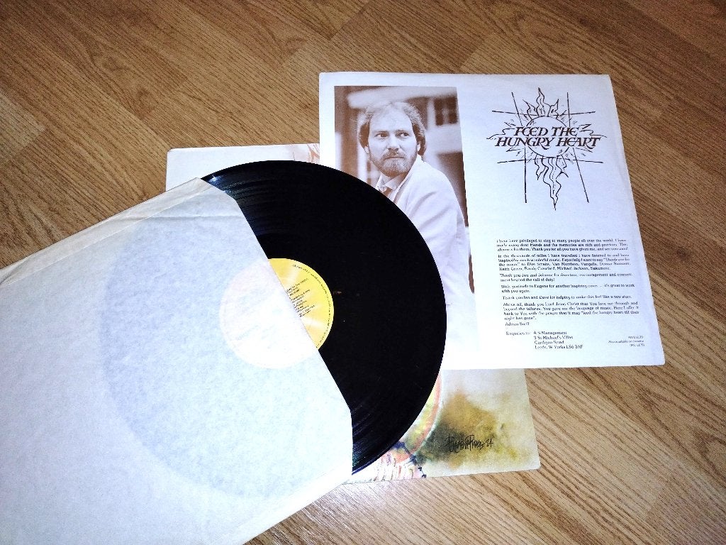 Adrian Snell - Feed the Hungry Heart (LP), LP, Ophalen of Verzenden, Zo goed als nieuw, Fotohoes