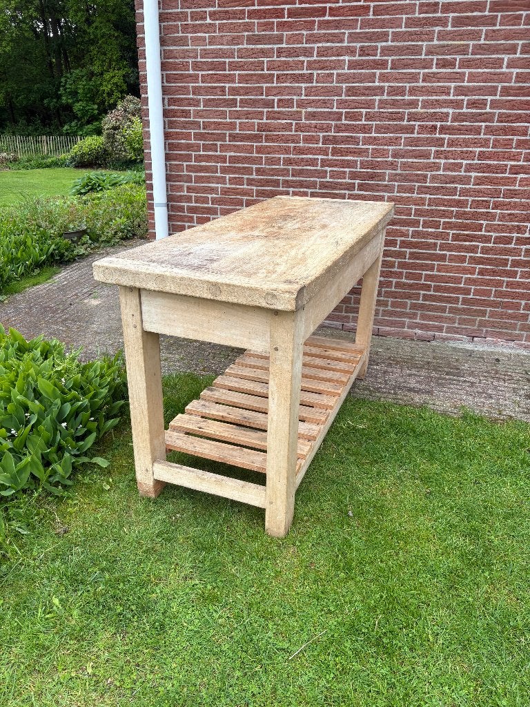 Bakkerstafel massief hout keuken, Antiek en Kunst, Antiek | Meubels | Tafels, Ophalen