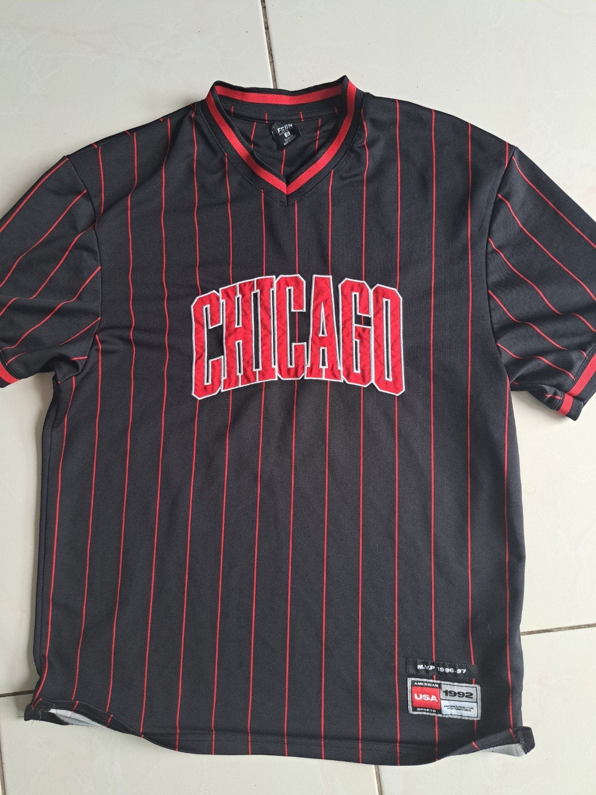 FSBN Chicago T-shirt s, Kleding | Heren, T-shirts, Zwart, Ophalen of Verzenden, Zo goed als nieuw, FSBN