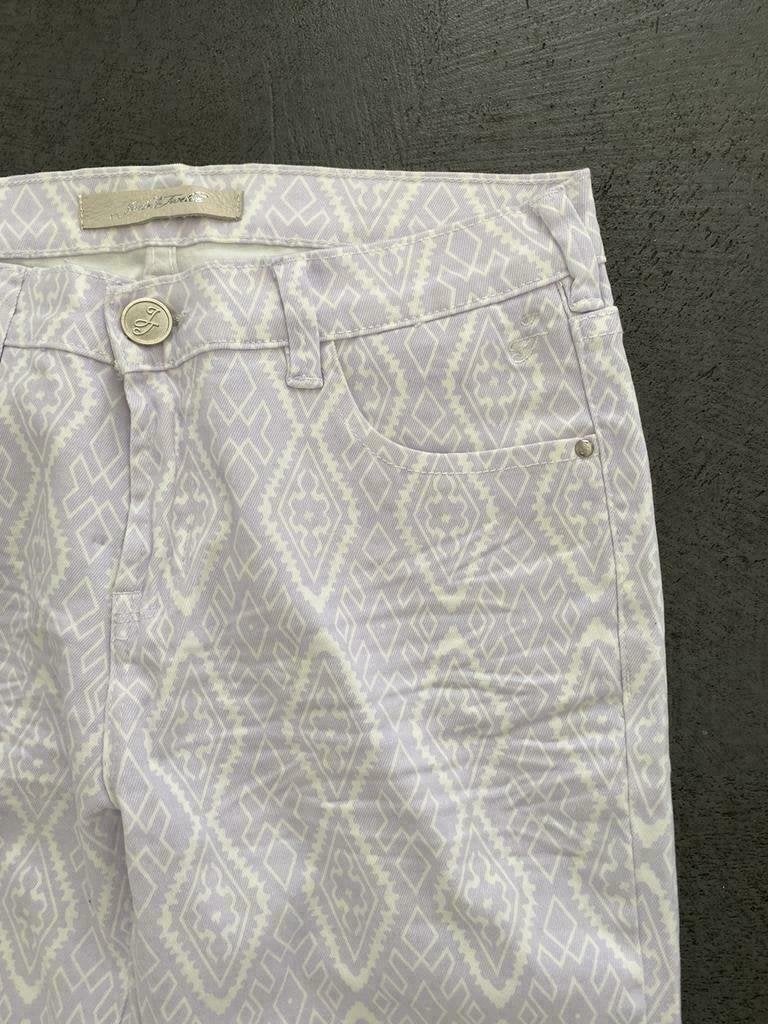 F770 Nieuw jeans Jade Twelve maat W27=XS=34 broek lila+wit, Kleding | Dames, Spijkerbroeken en Jeans, Jade Twelve, Wit, Nieuw