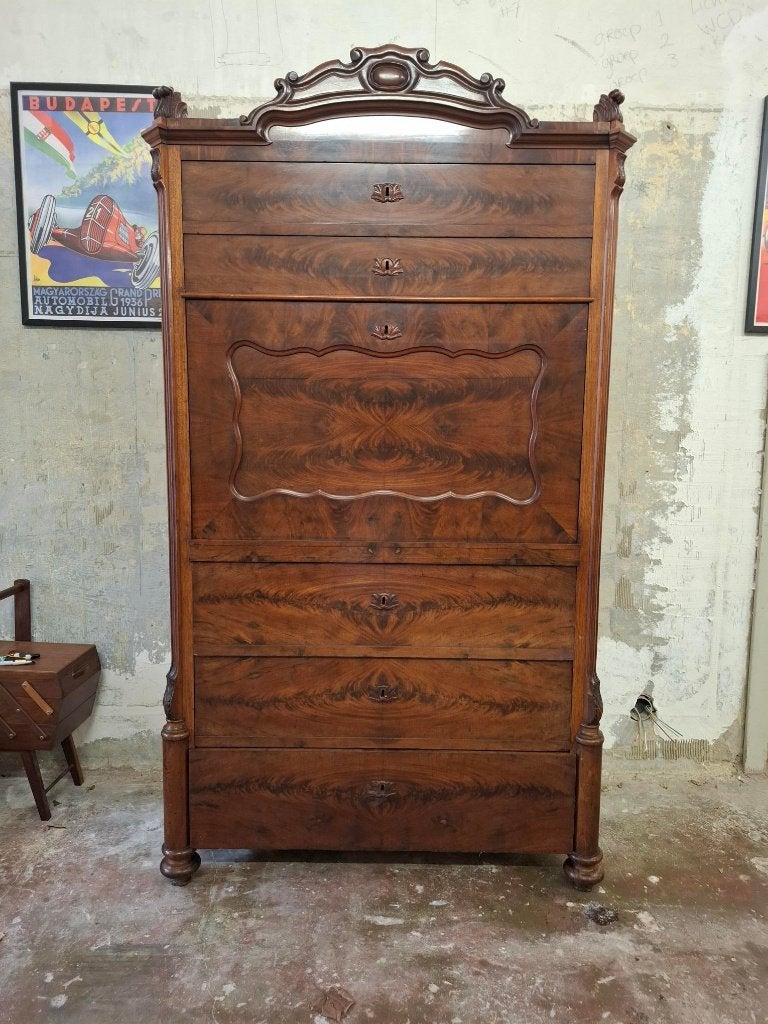 Antieke secretaire kast, Ophalen