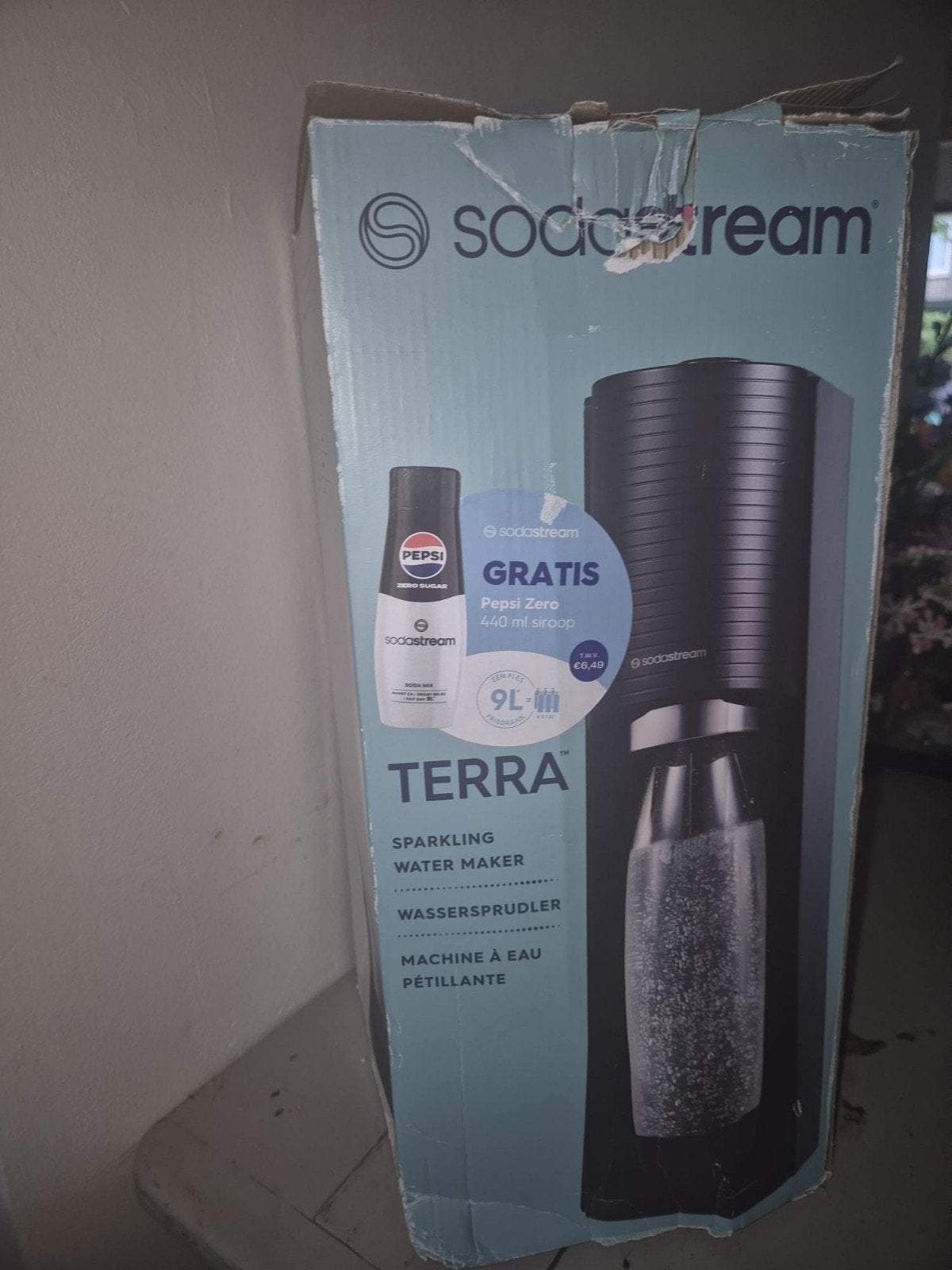 Sodastream Terra - Sprankelende Watermaker met Pepsi Zero, Overige typen, Kunststof, Nieuw, Ophalen of Verzenden