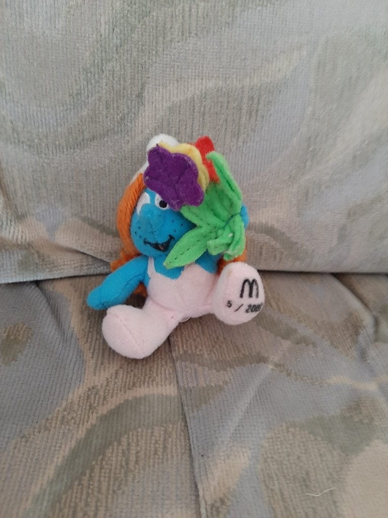 mini smurfin knuffel, Verzamelen, Smurfen, Ophalen of Verzenden, Zo goed als nieuw, Overige typen