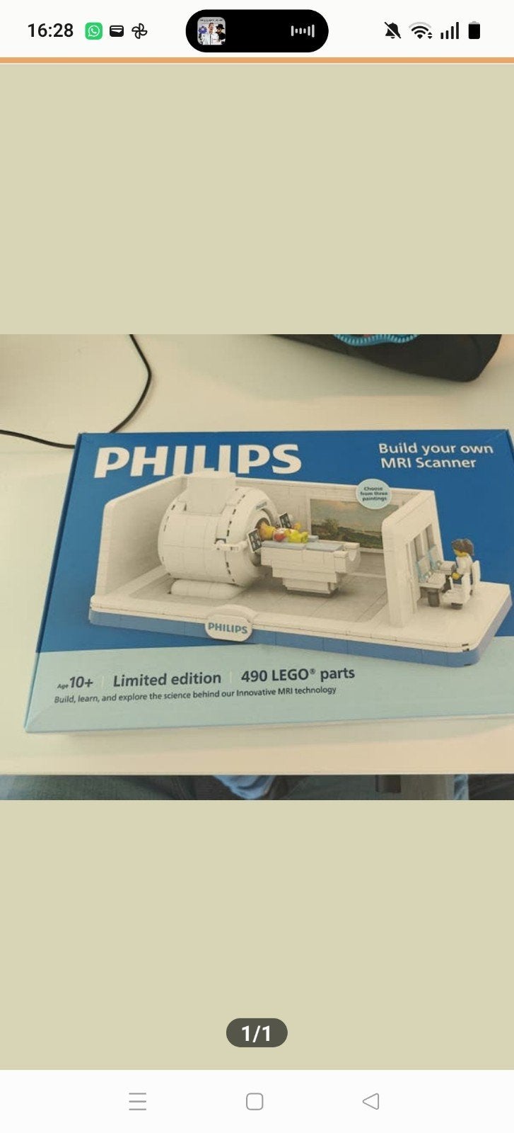 Philips MRI Scanner LEGO set - Limited Edition, Ophalen of Verzenden, Nieuw, Overige merken