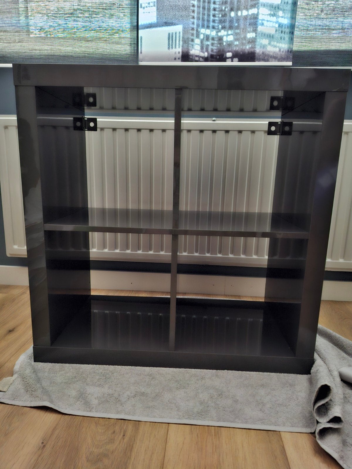 Expedit Ikea kastje grijs 4 vakken opbergen event ophangen, Huis en Inrichting, Kasten | Stellingkasten, Ophalen, Zo goed als nieuw