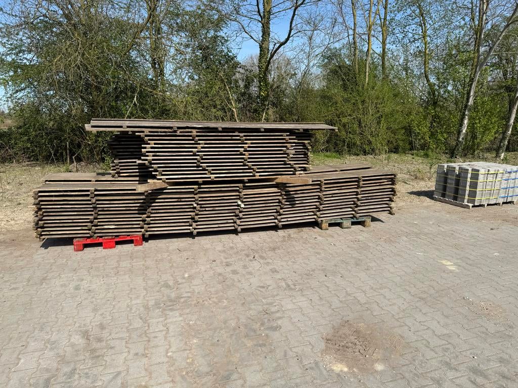 Houten vlondervloer/tentvloer, Ophalen, Gebruikt, Hout