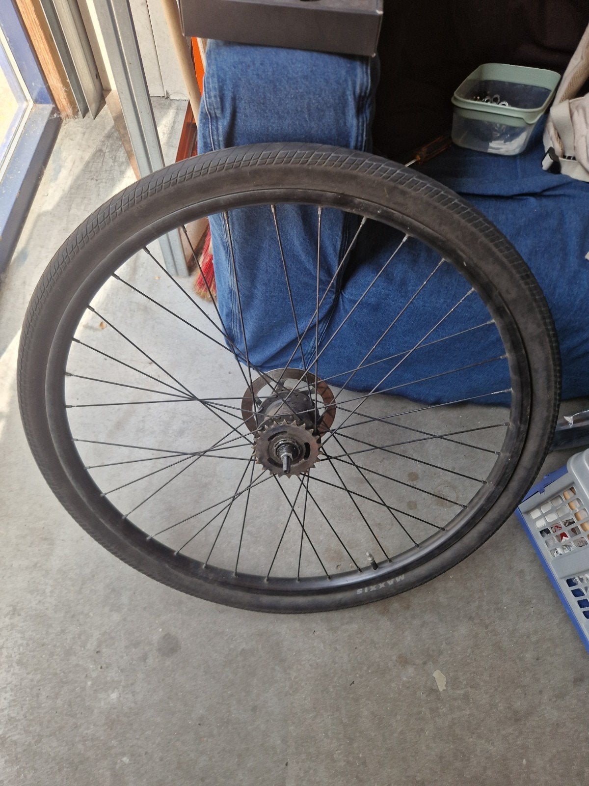 VanMoof achterwiel met remschijf en tandwiel, Ophalen, Gebruikt, VanMoof