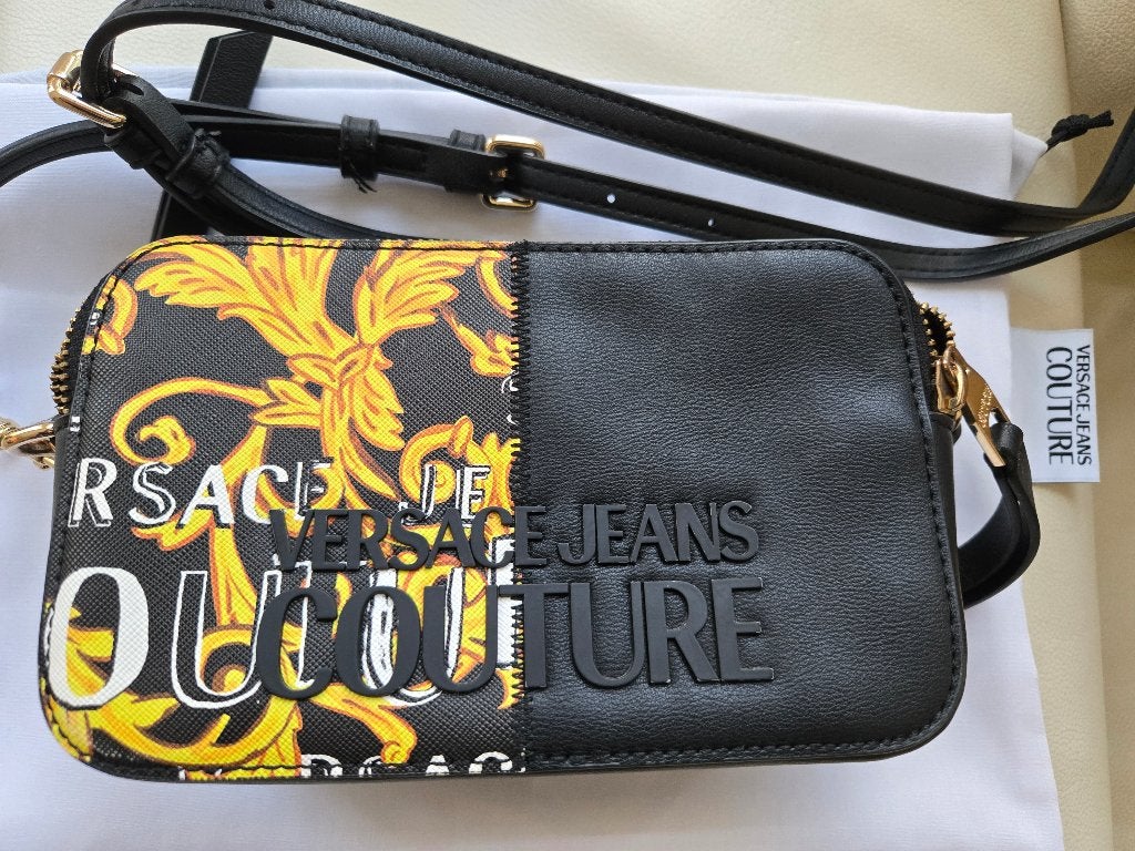 Originele Versace Jeans Couture dames handtas, Verzenden, Zo goed als nieuw, Zwart, Avondtasje