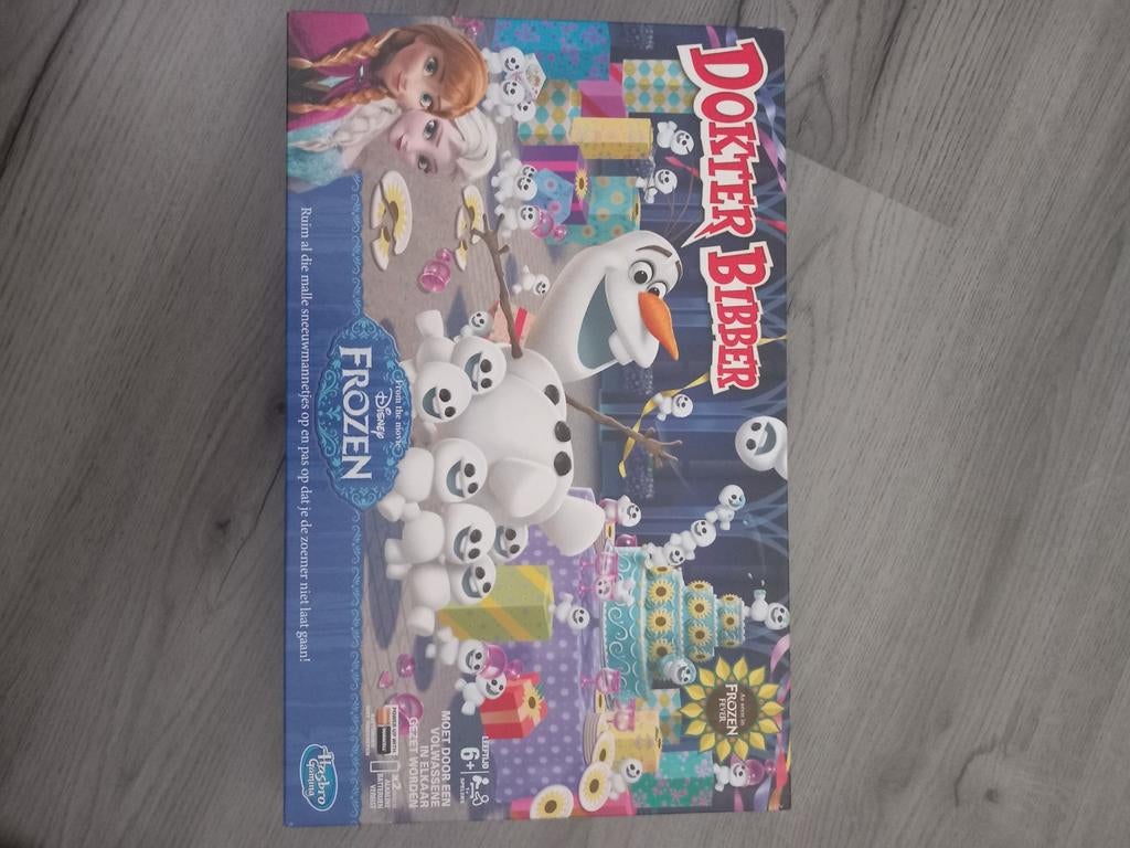 Dokter Bibber Frozen - Hasbro bordspel, Een of twee spelers, Ophalen of Verzenden, Gebruikt, Hasbro