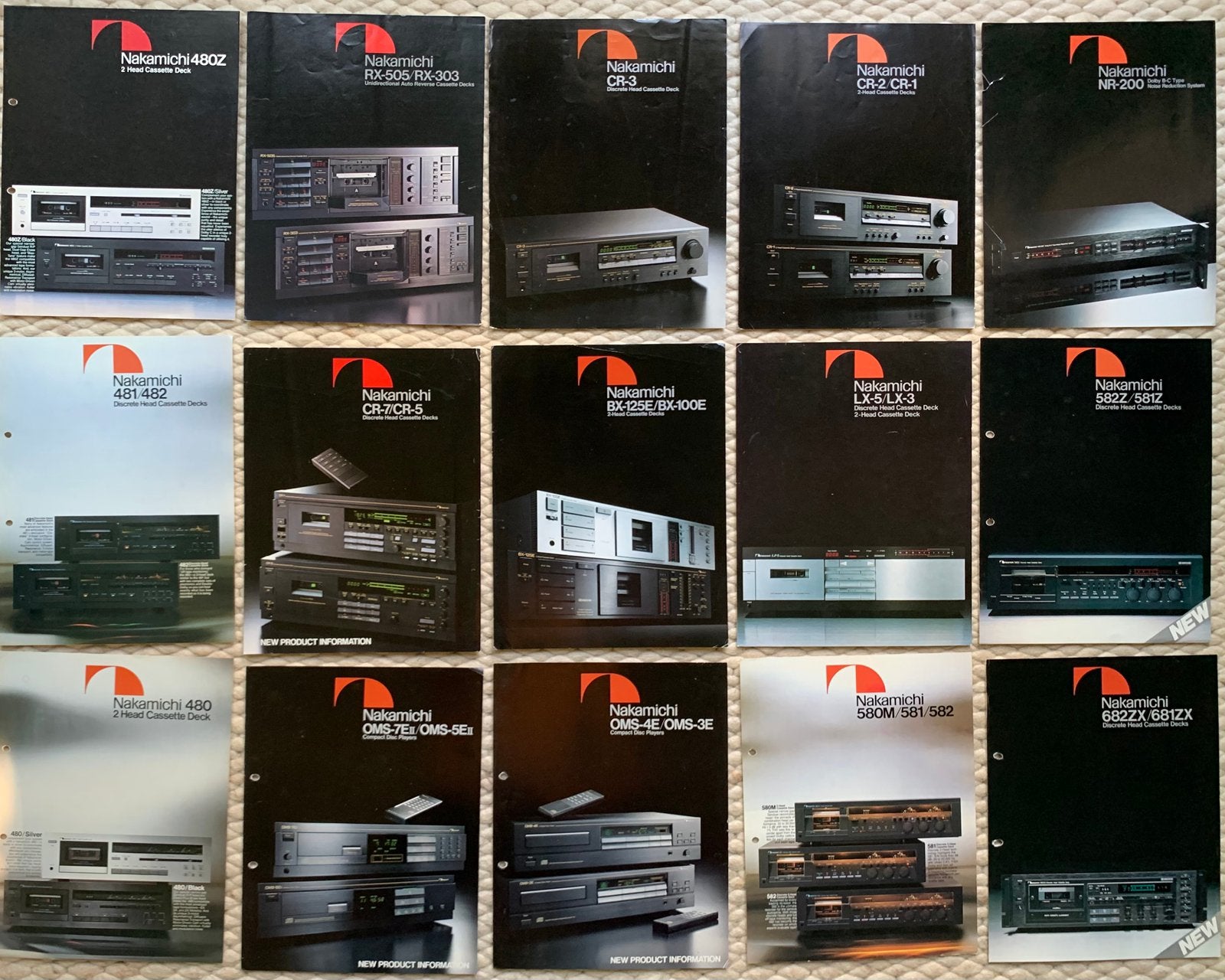 Origineel NAKAMICHI leaflets cassettedecks folders brochures, Overige merken, Nakamichi Corporation, Enkel, Ophalen of Verzenden