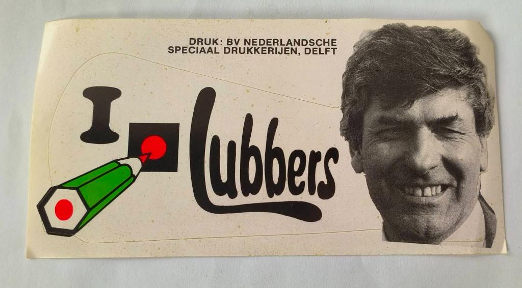 Sticker Ik stem Lubbers CDA, Ophalen of Verzenden, Zo goed als nieuw, Bedrijf of Vereniging