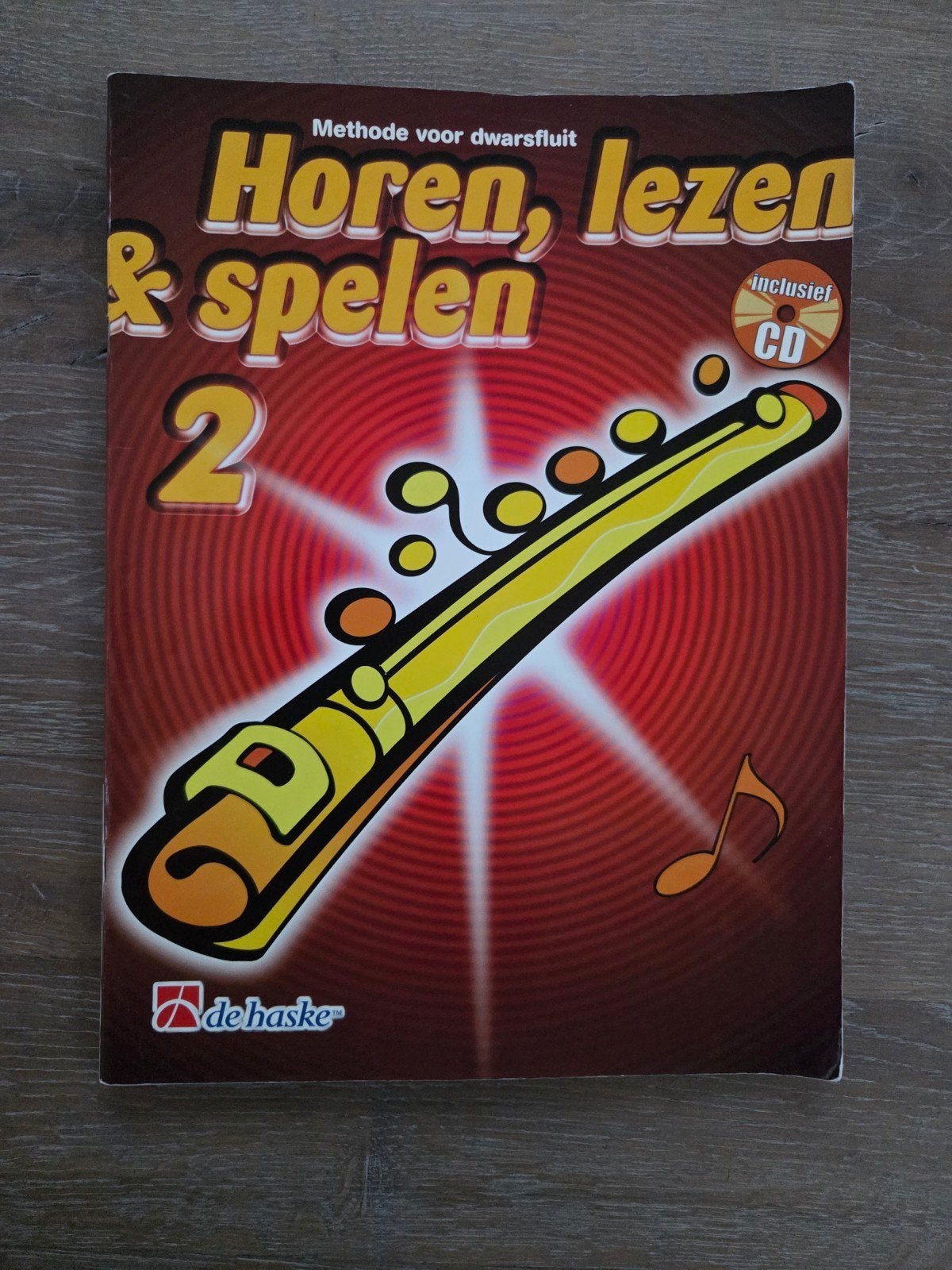 Horen, lezen & spelen 2 - Methode voor dwarsfluit (incl. CD), Gebruikt, Overige genres, Les of Cursus, Dwarsfluit of Piccolo
