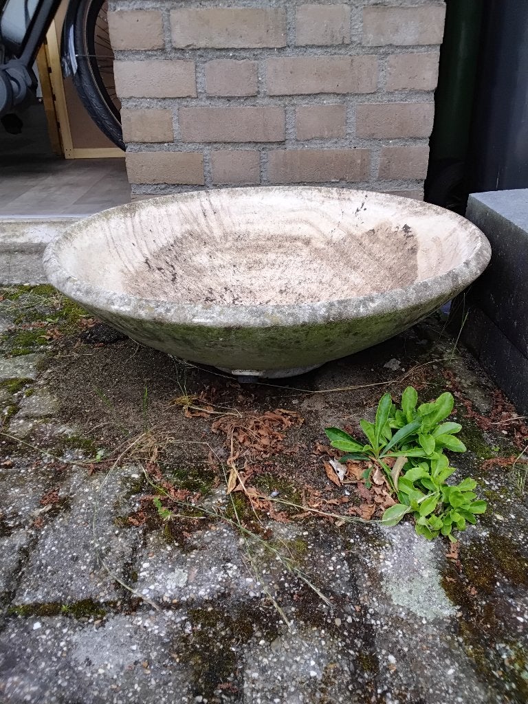 Stenen ronde bloembak, Tuin en Terras, Ophalen, Steen, Gebruikt, Minder dan 30 cm