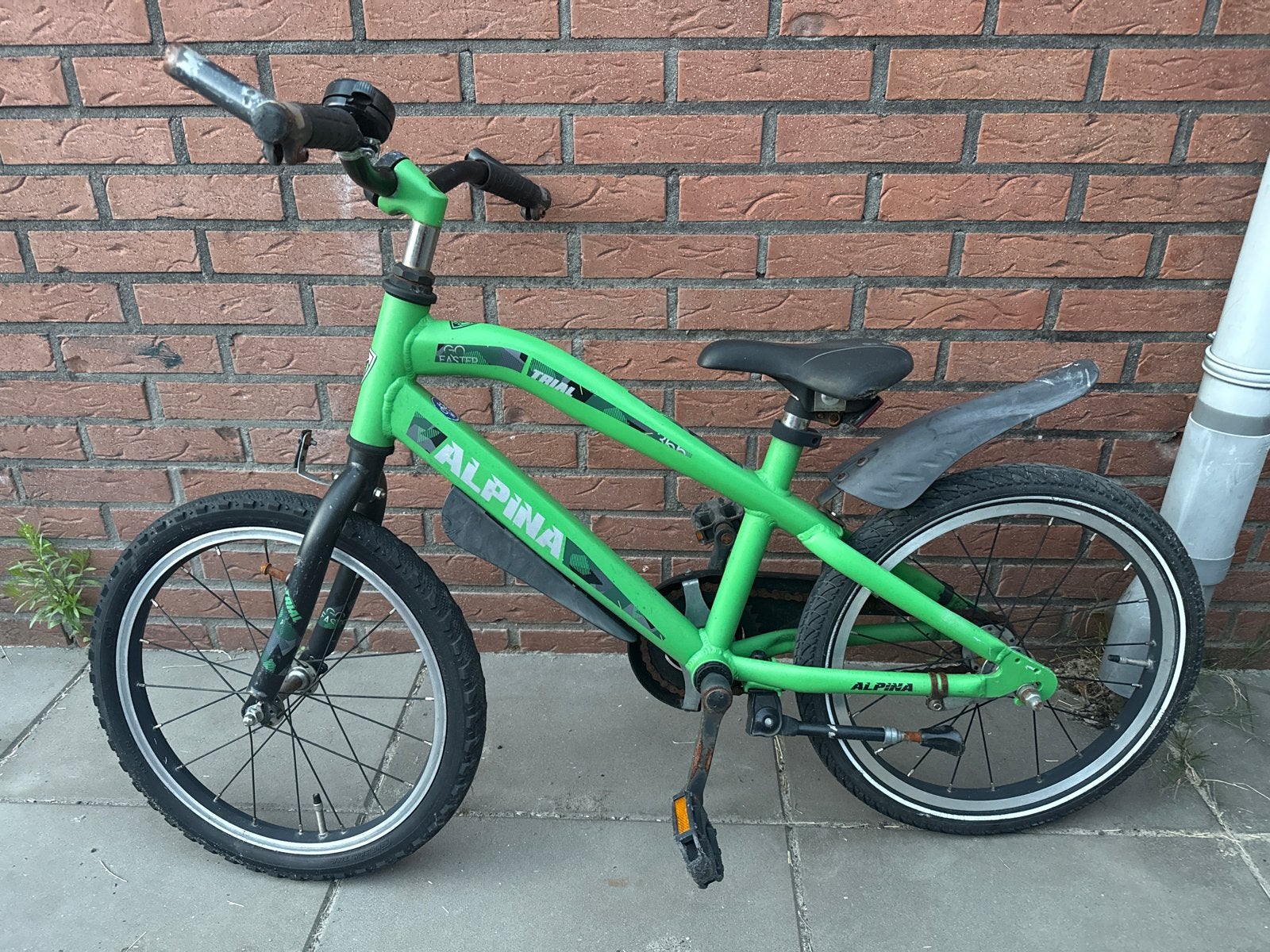Alpina Trial Kinderfiets - Groen, 20 inch, Ophalen, Gebruikt, Terugtraprem, 20 inch of meer