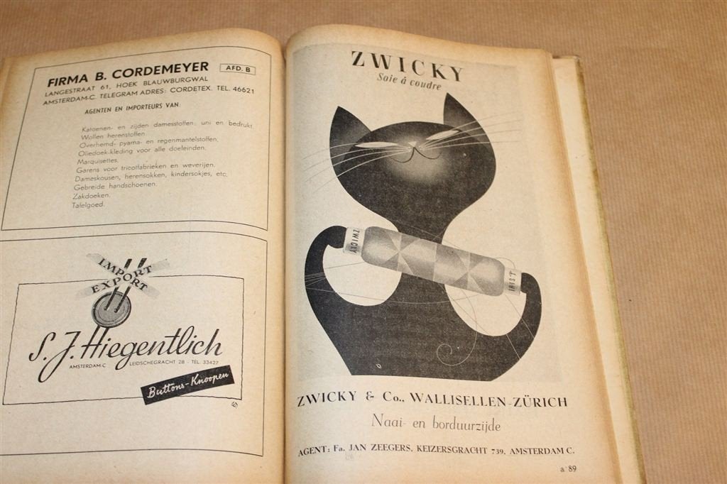 Textiel-Adresboek — Vintage Adresboek Fabrikanten [1947], Verzenden, Gelezen