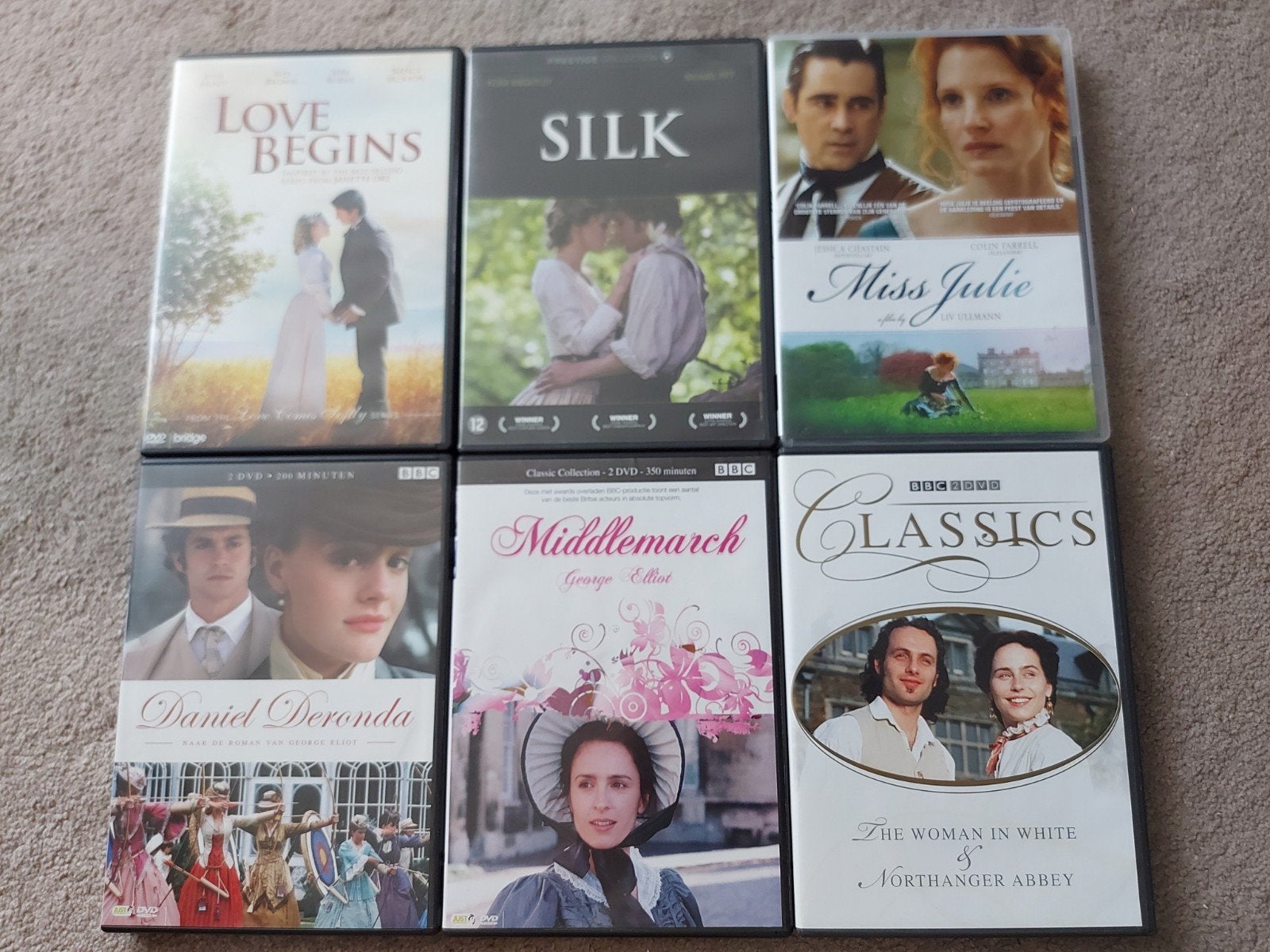 9 dvd's Heerlijke Romantische Series alles € 5,00  - OPHALEN, Alle leeftijden, Ophalen, Zo goed als nieuw