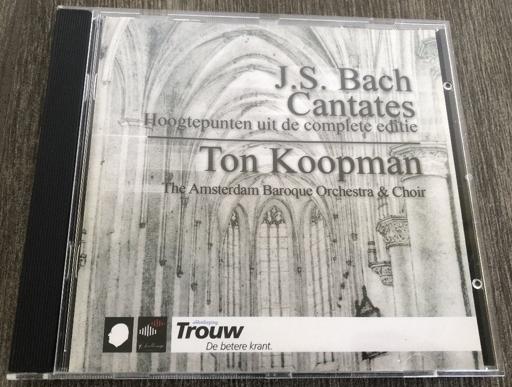 BACH - CANTATES - HOOGTEPUNTEN UIT DE COMPLETE EDITIE -, Overige typen, Ophalen of Verzenden, Zo goed als nieuw, Barok
