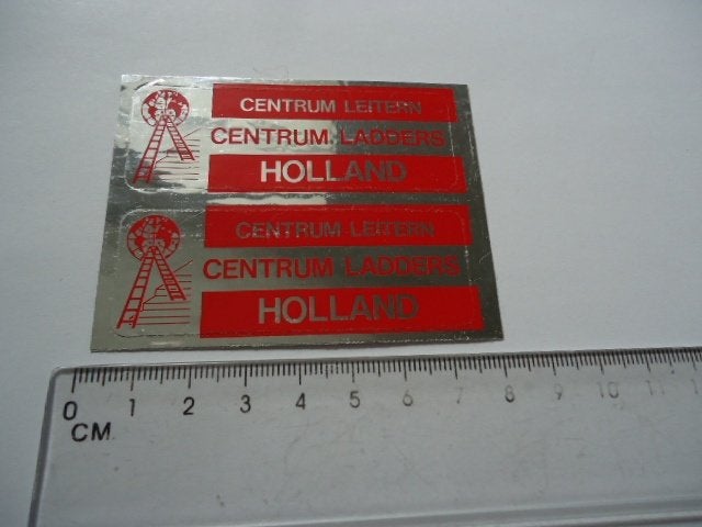 sticker oud Centrum ladders Holland glans retro leitern, Ophalen of Verzenden, Zo goed als nieuw, Bedrijf of Vereniging