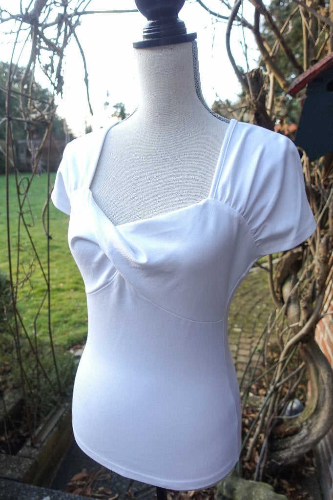 nieuwe witte top Banned Retro mt S, Wit, Nieuw, Ophalen of Verzenden, Banned Retro