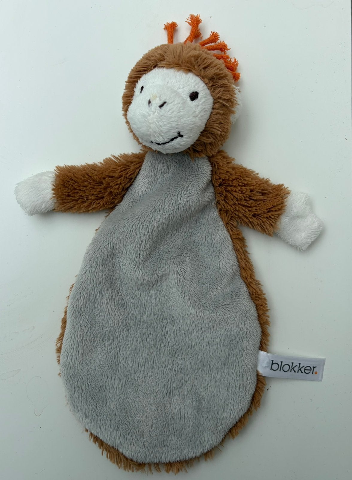 Blokker knuffeldoekje aap, Kinderen en Baby's, Speelgoed | Knuffels en Pluche, Ophalen of Verzenden, Zo goed als nieuw, Overige typen