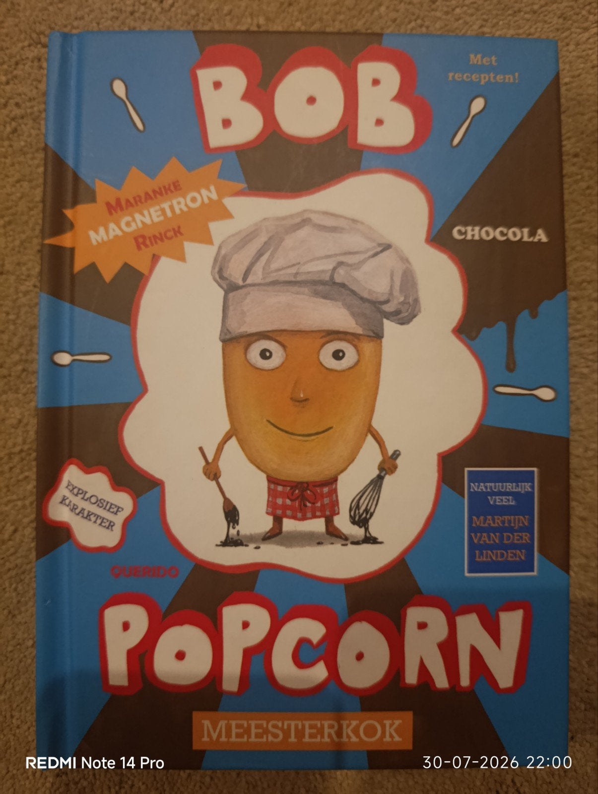 Meesterkok Bob Popcorn - Super leuk kinderboek!, Ophalen of Verzenden, Zo goed als nieuw, Maranke Rinck, Fictie algemeen