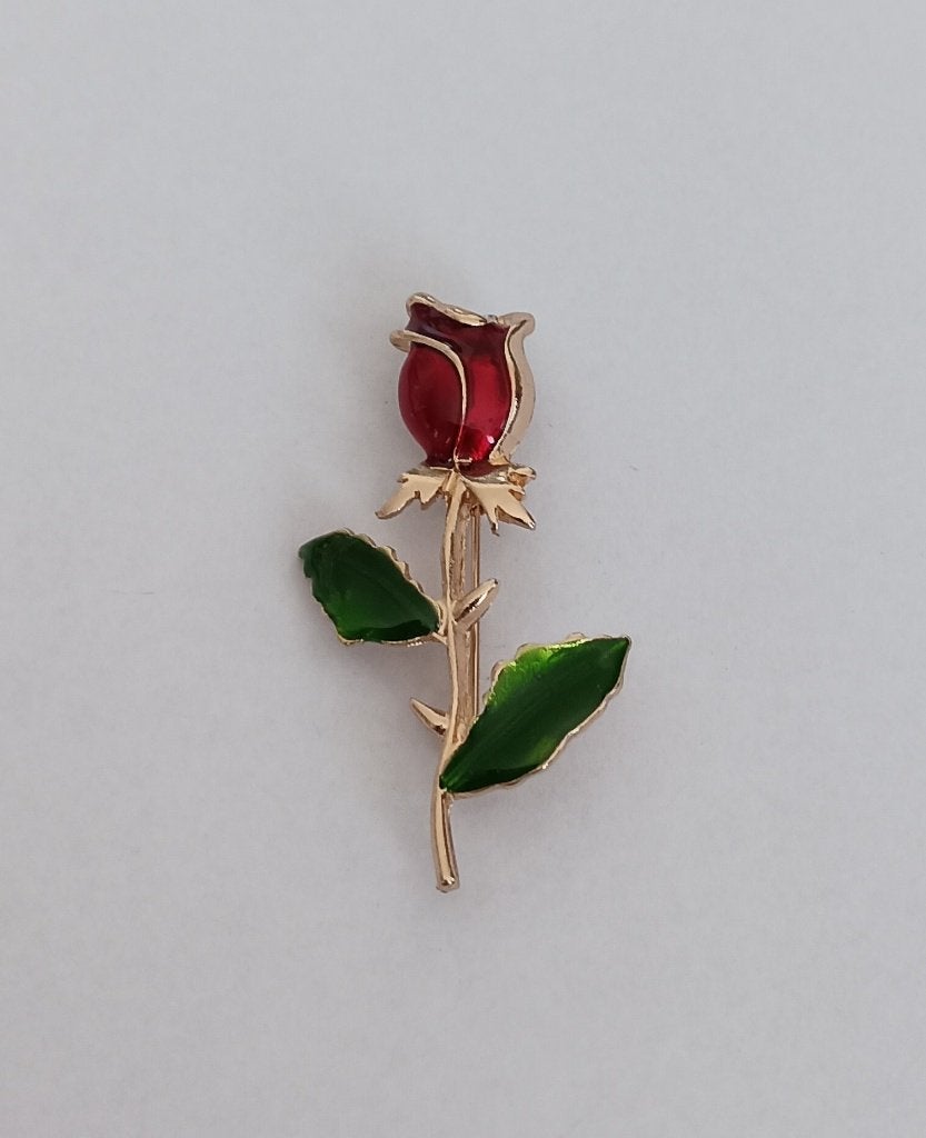 Roos broche, Overige materialen, 4 tot 7 cm, Overige kleuren, Nieuw
