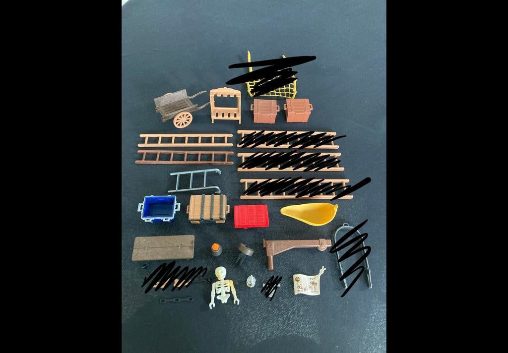 Playmobil trap, kar, kaart ed…, Ophalen of Verzenden, Zo goed als nieuw