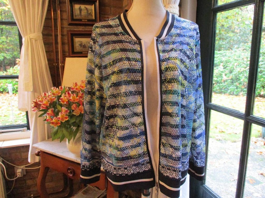 mj/GERRY WEBER/vest/maat 44/ kleurrijk/ALS NIEUW!, Overige kleuren, Verzenden, Maat 42/44 (L), Zo goed als nieuw