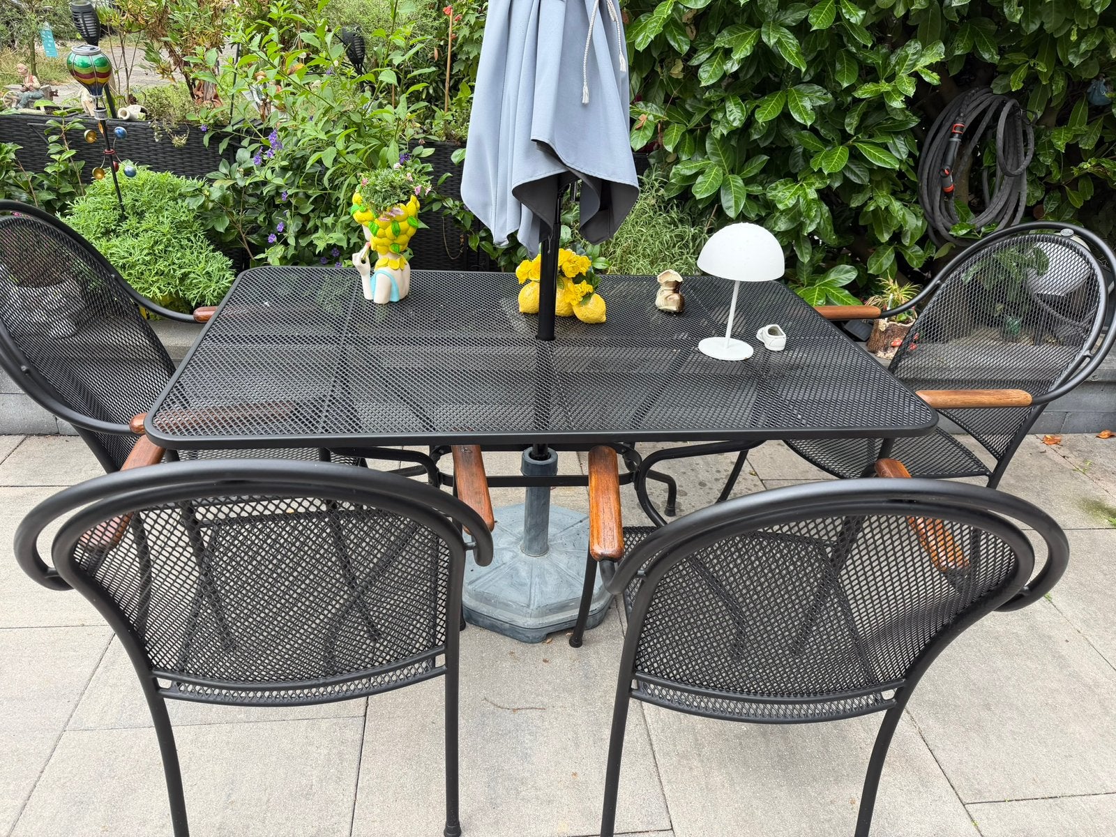 Royal Garden  tuinset met 4 stoelen, Tuin en Terras, Ophalen, Gebruikt, Eettafel, Tuinset