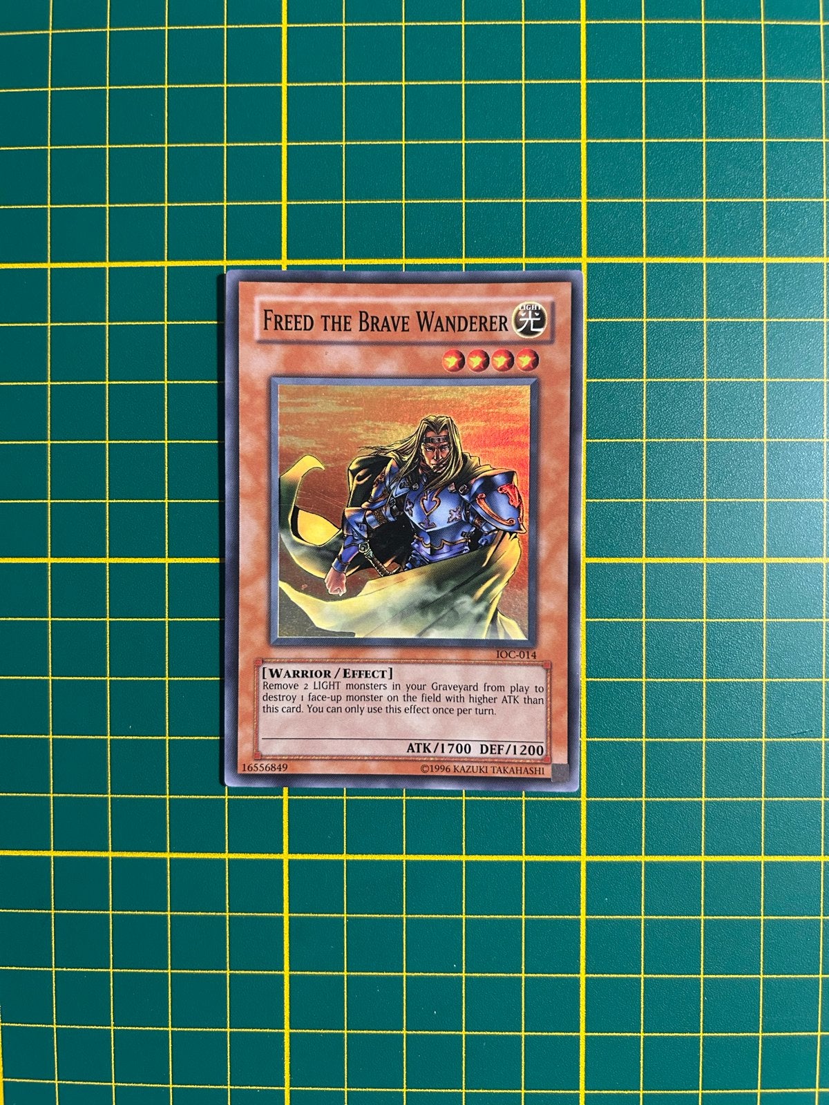 Yu-Gi-Oh! Freed the Brave Wanderer IOC-014, Ophalen of Verzenden, Gebruikt, Losse kaart
