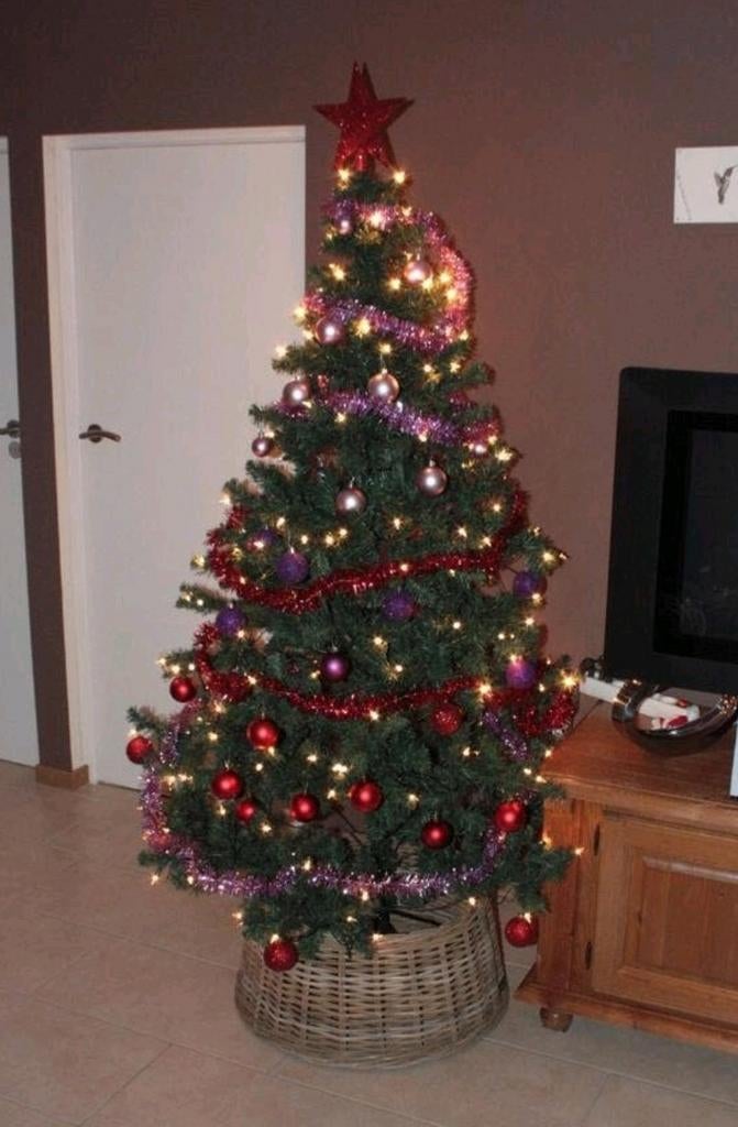 Mooie demontabele Kerstboom 180cm hoog, Ophalen, Zo goed als nieuw
