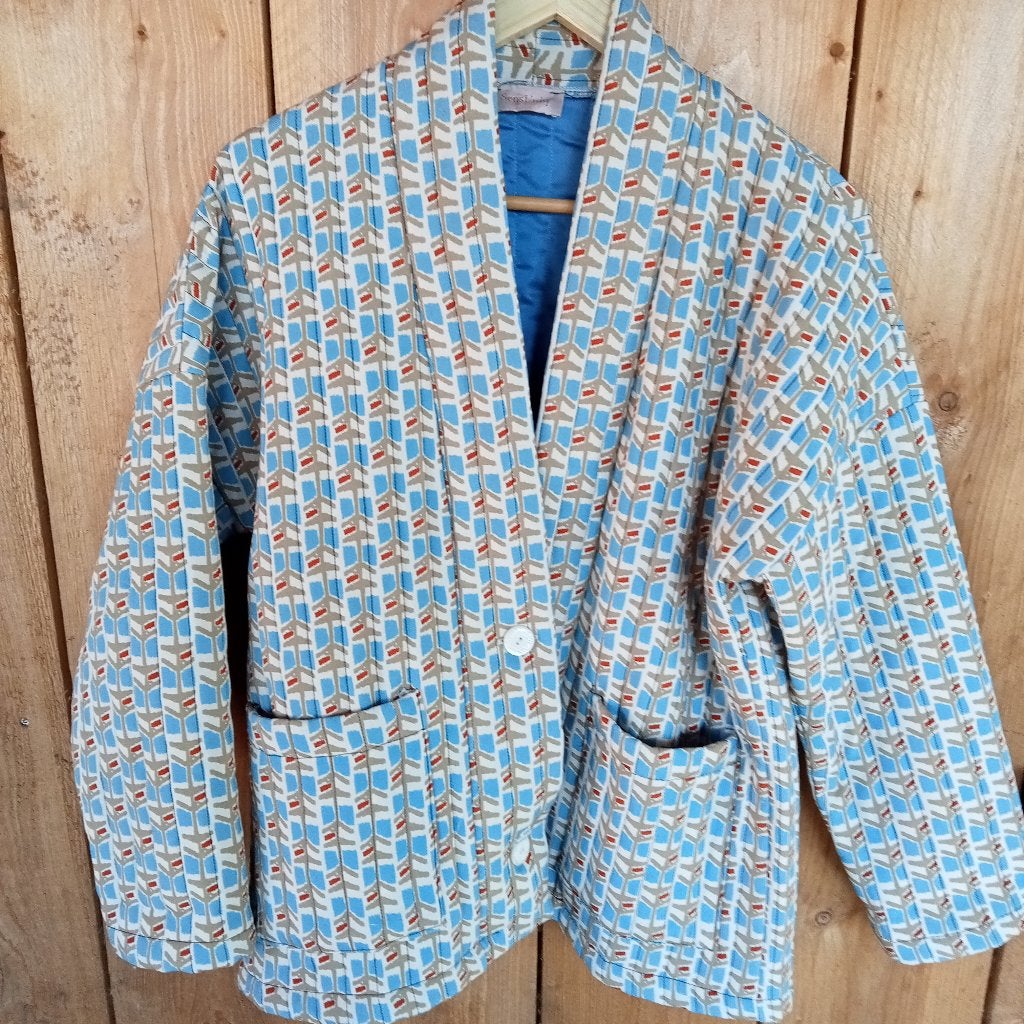 Sens Uniq quilted gewatteerd print jasje, Kleding | Dames, Jasjes, Kostuums en Pakken, Sens Uniq, Verzenden, Zo goed als nieuw