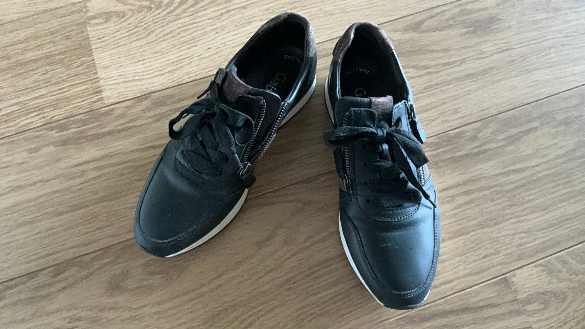Sneakers Gabor 39, Verzenden, Zwart, Sneakers of Gympen, Zo goed als nieuw