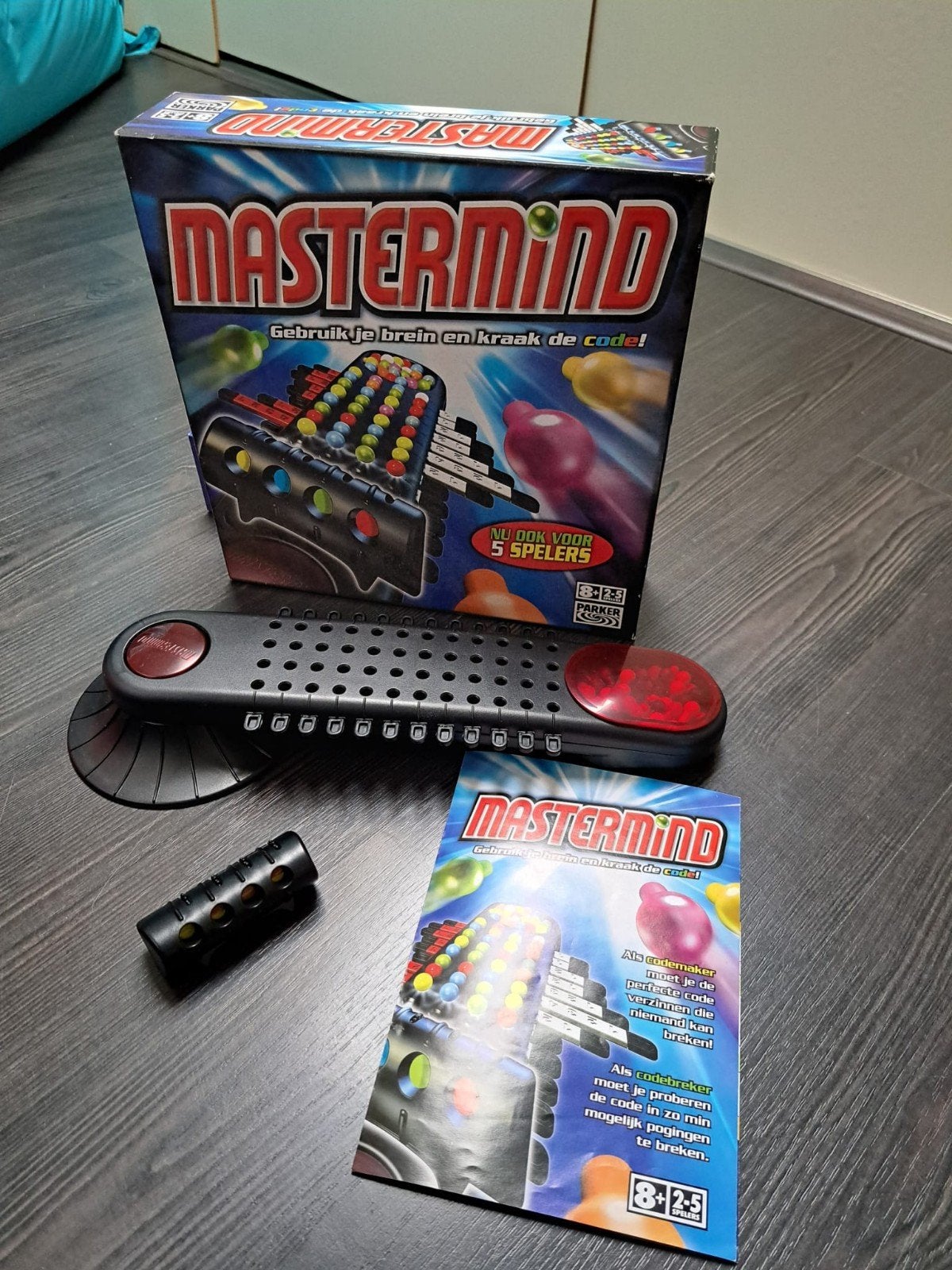 Mastermind bordspel - Kraak de code!, Een of twee spelers, Ophalen of Verzenden, Gebruikt, Parker