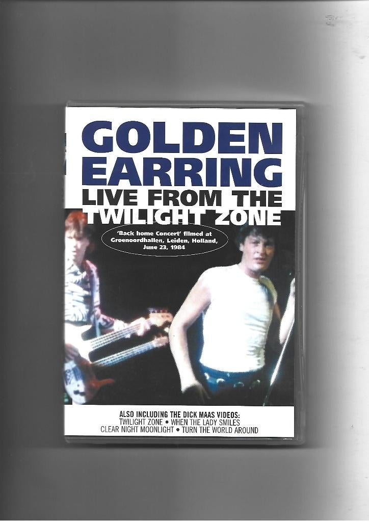 GOLDEN EARRING DVD LIVE FROM THE TWILIGHT ZONE  1984 LEIDEN, Fotohoes, Ophalen of Verzenden, Zo goed als nieuw, Overige formaten