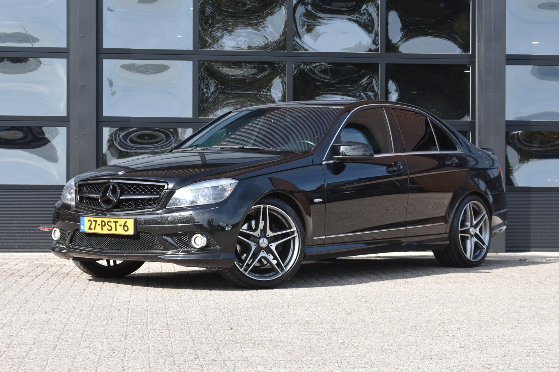 Mercedes-Benz C-klasse 350 Elegance '08 Xenon Clima NAvi Led, Automaat, Achterwielaandrijving, Beige, Zwart