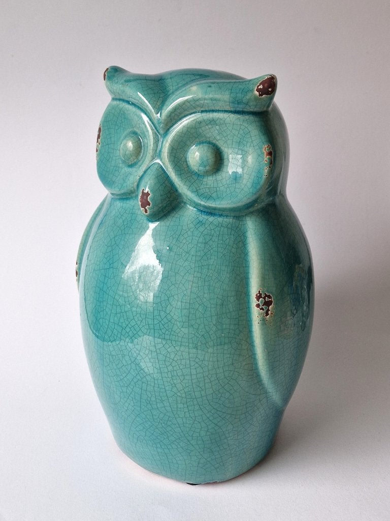 Zeer grote keramiek uil - 28,5 cm, Ophalen of Verzenden