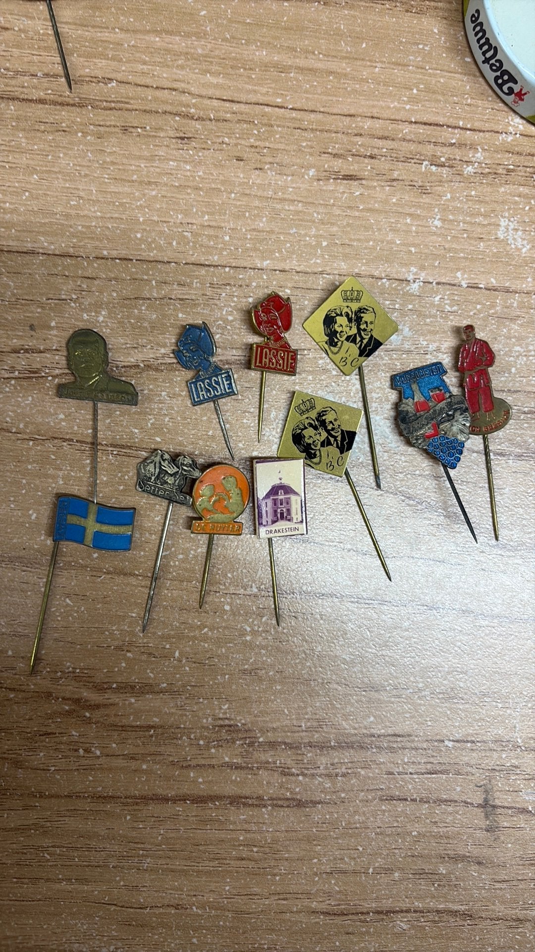 Setje speldjes, Verzamelen, Ophalen of Verzenden, Gebruikt, Overige onderwerpen, Speldje of Pin