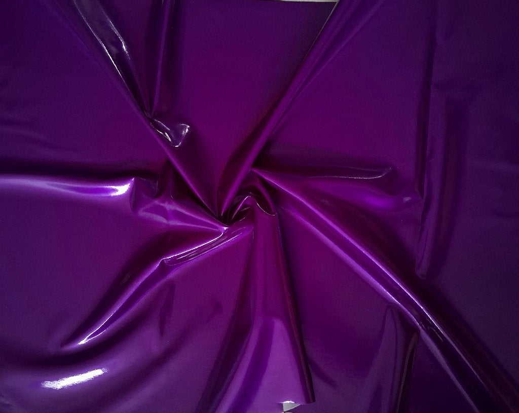Metallic glanzende cassis lakstof 4-way stretch, Overige materialen, Paars, Nieuw, Ophalen of Verzenden