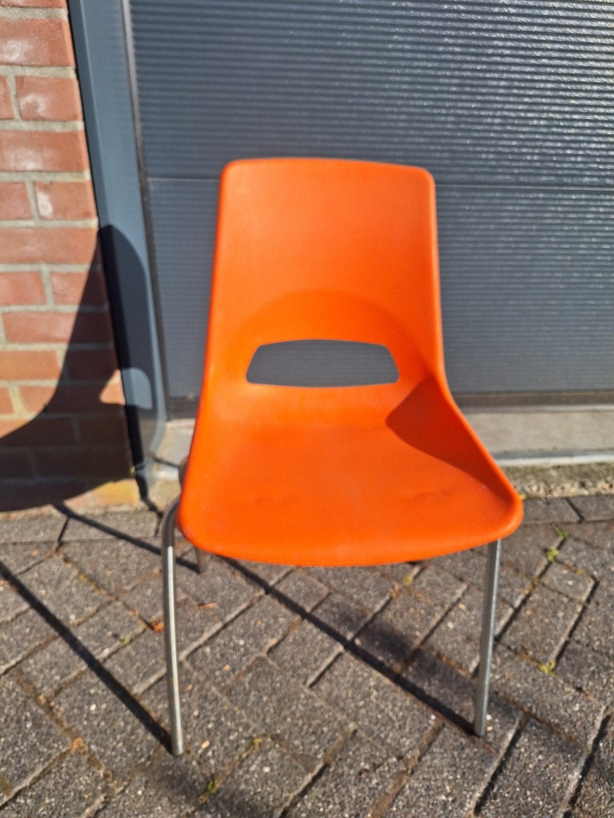 Stoel Vintage., Kunststof, Gebruikt, Overige kleuren, Vintage