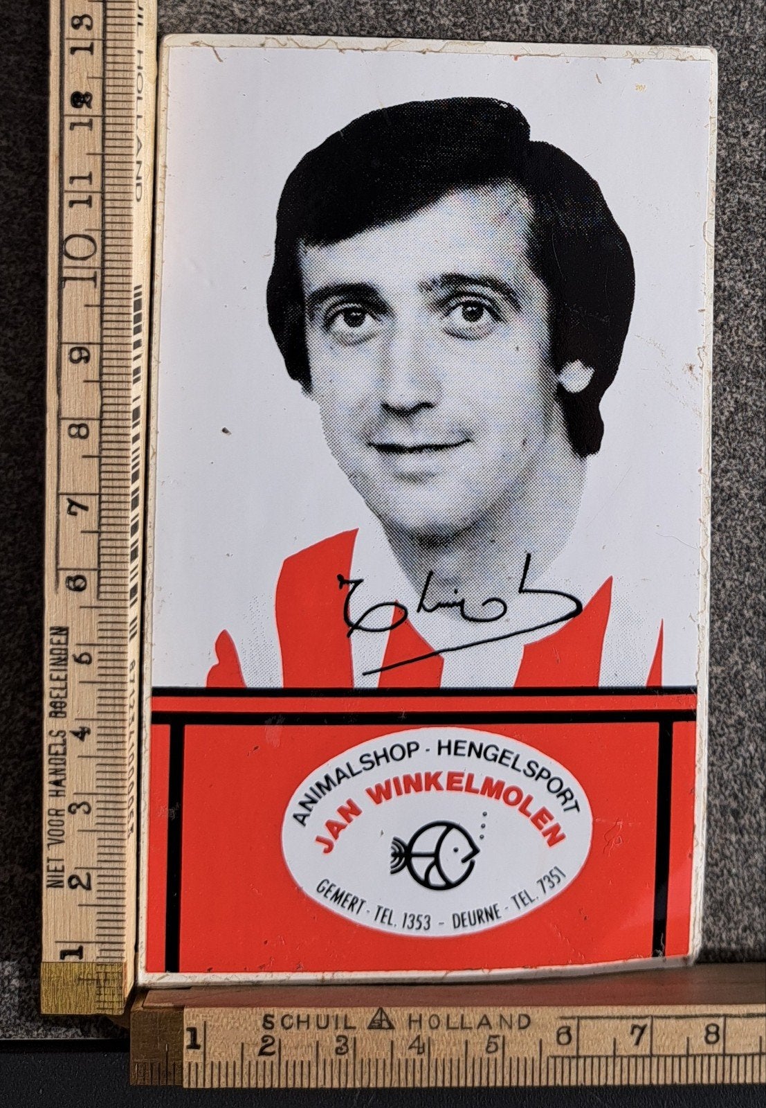 Vintage sticker Willy v.d. Kuylen PSV voetbal hengelsport, Verzamelen, Stickers, Ophalen of Verzenden, Zo goed als nieuw